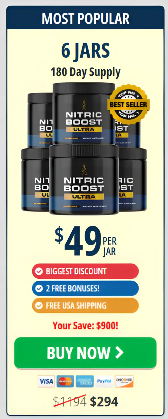 Nitric Boost Ultra 6 Bottles pricing